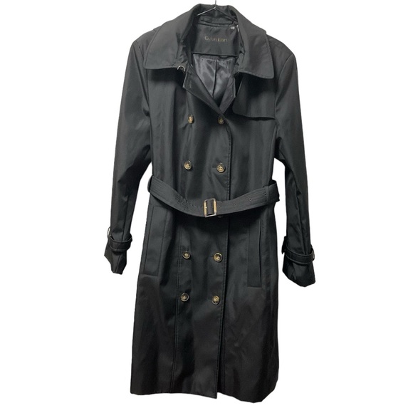 Calvin Klein Jackets & Blazers - Calvin Klein Stylish Hooded Belted Button Down Long Rainproof Trench Coat!